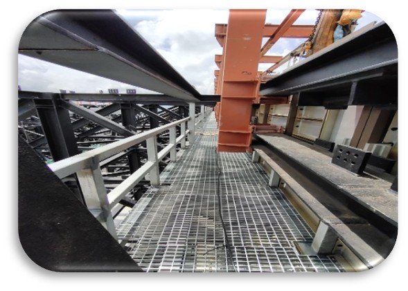 天面鋼結構維修平臺 Roof Steel Maintenance Platform   Appr.750㎡