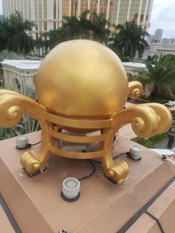 空中花園金球翻新